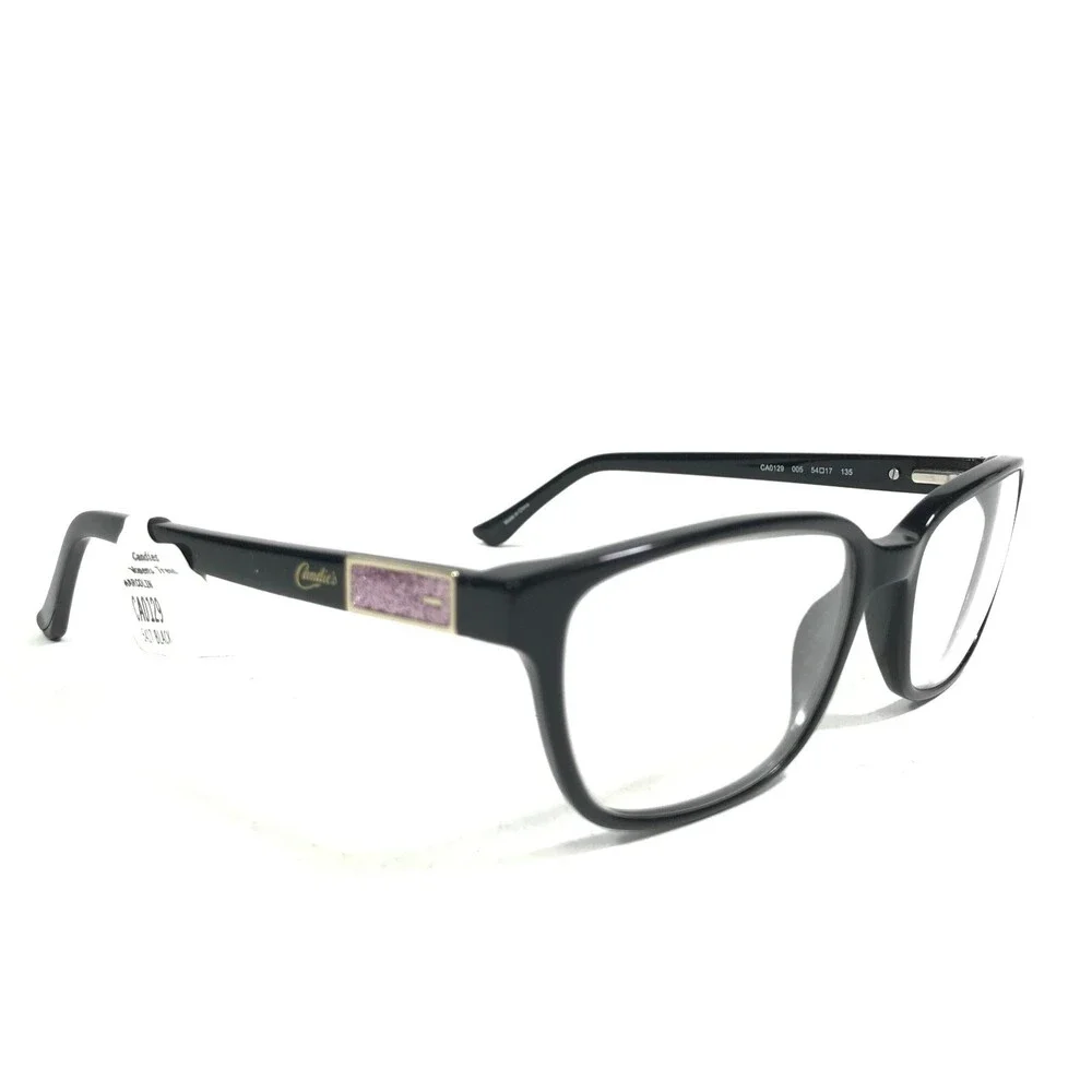 Candies CA0129 005 Eyeglasses Frames Black Square Full Rim 54-17-135